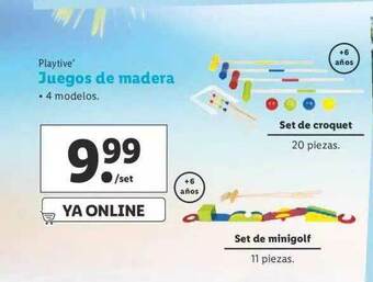 Lidl Playtive Juegos De Madera oferta