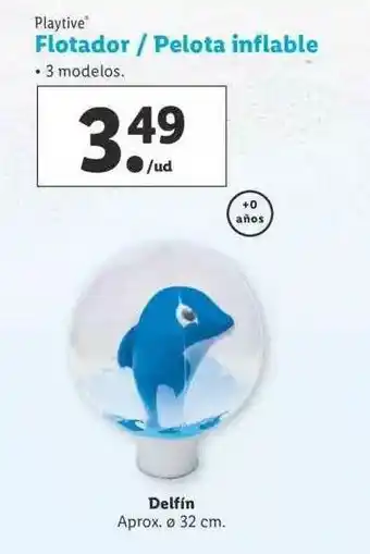 Lidl Playtive Flotador / Pelota Inflable oferta