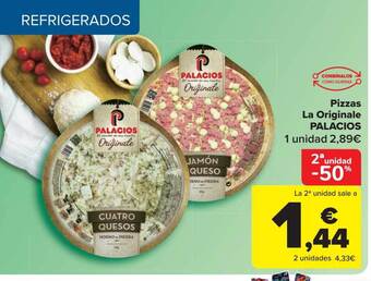 Carrefour 2a unidad -50% pizzas la originale palacios oferta