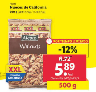 Lidl Nueces de California oferta