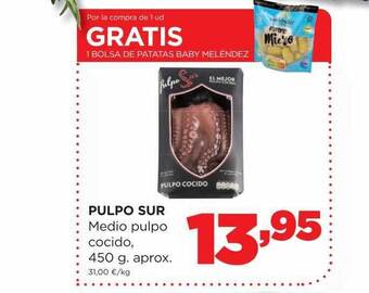 Alimerka Pulpo sur medio pulpo cocido oferta
