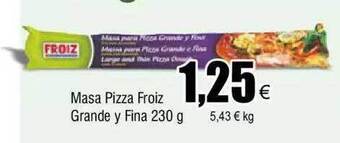 FROIZ Masa pizza froiz grande y fina oferta