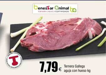 FROIZ Ternera gallega aguja con hueso kg oferta