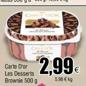 FROIZ Carte d'or les desserts brownie oferta