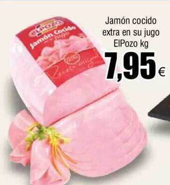 FROIZ Jamón cocido extra en su jugo elpozo kg oferta