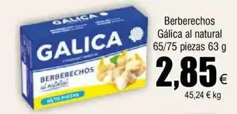 FROIZ Berberechos gálicia al natural oferta