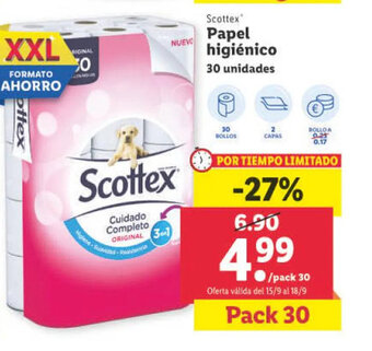 Lidl Scottex Papel Higiénico oferta