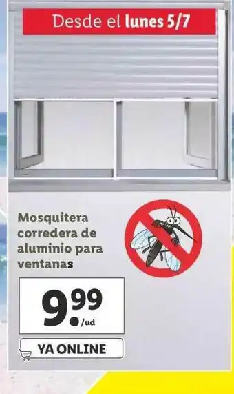 Lidl Mosquitera Corredera De Aluminio Para Ventanas oferta