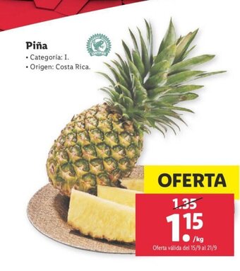 Lidl Piña oferta