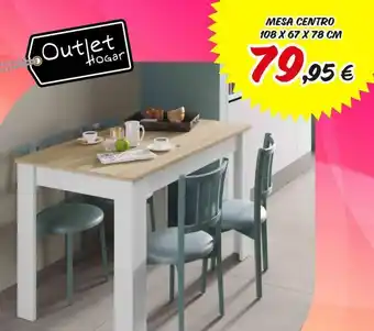 Outlet Hogar Outlet hogar mesa centro 108 x 67 x 78 cm 79,95 € oferta