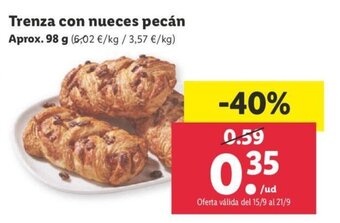 Lidl Trenza con nueces pecán oferta