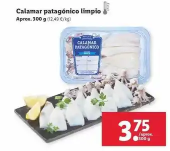 Lidl Calamar Patagónico Limpio 300g oferta