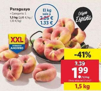 Lidl Paraguayo 1,5kg oferta