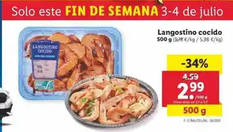 Lidl Longostino Cocido 500g oferta
