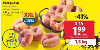 Lidl Paraguayo 1,5kg oferta