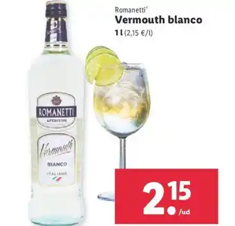 Lidl Romanetti Vermouth blanco 1 L oferta