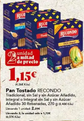 Gadis Pan Tostado oferta