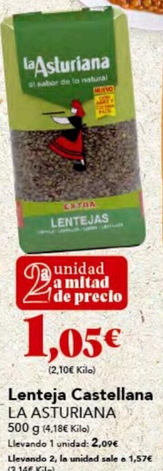 Gadis Lenteja Castellana La Asturiana oferta