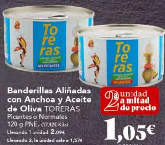 Gadis Banderillas Aliñadas con Anchoa y Aceite de Oliva TORERAS oferta