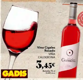 Gadis Vino Cigales Rosado Viñna Calderona oferta