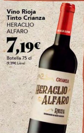 Gadis Vino Rioja Tinto Crianza HERACLIO ALFARO oferta