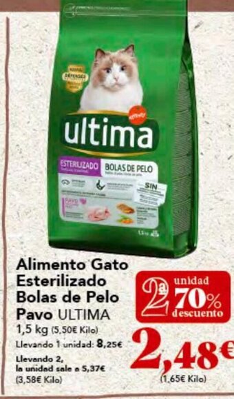 Gadis Alimento Gato Esterilizado Bolas de Pelo Pavo ULTIMA oferta