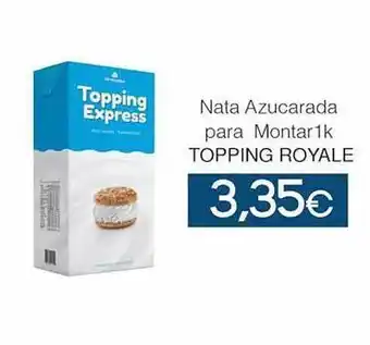 SPAR Lanzarote Nata azucarada para montar topping royal oferta