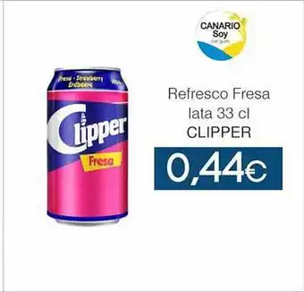 SPAR Lanzarote Refresco fresa lata clipper oferta