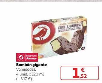 Alcampo Bombón gigante variedades oferta