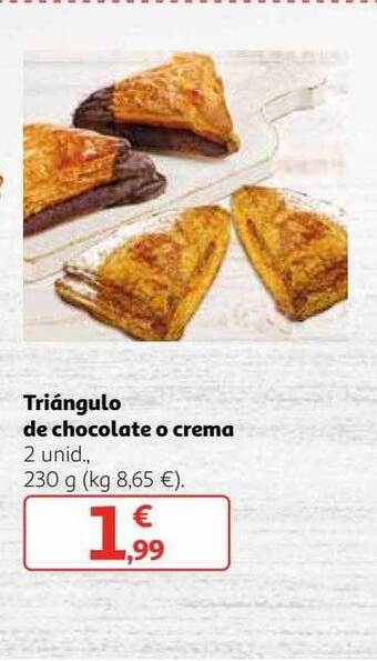 Alcampo Triángulo de chocolate o crema oferta