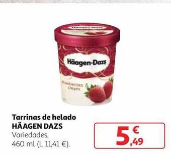 Alcampo Tarrinas de helado häagen dazs oferta