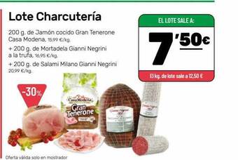 AhorraMas Lote charcutería oferta