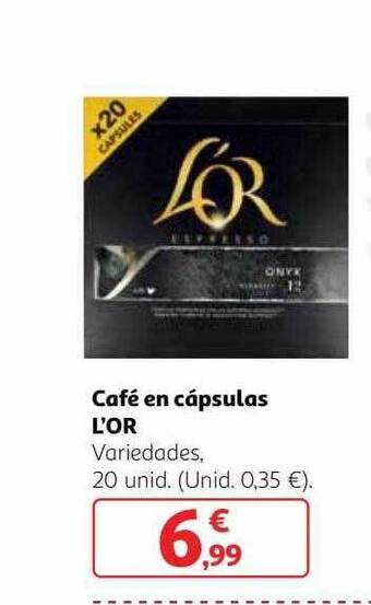 Alcampo Café en cápsulas l'or oferta