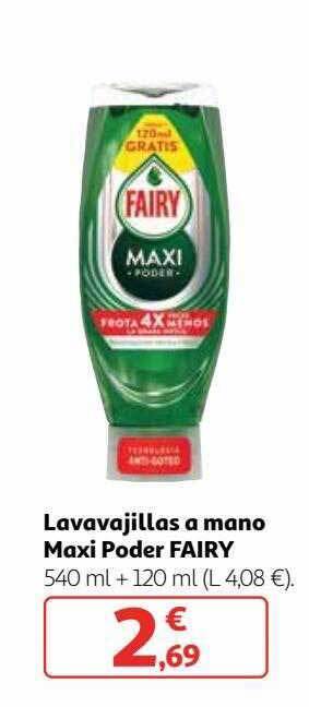 Alcampo Lavavajillas a mano maxi poder fairy oferta