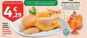 Alcampo Pollo limpio entero oferta