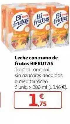 Alcampo Leche con zumo de frutas brifrutas oferta