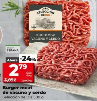 Dia Burger meat de Vacuno y Cerdo oferta