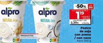 Dia Postre de Soja Con Avena/ Con Coco oferta