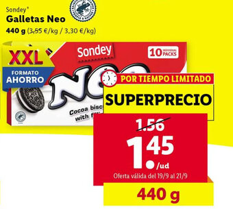 Lidl Galletas Neo oferta