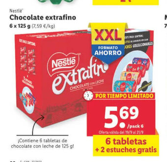 Lidl Chocolate Extrafino oferta