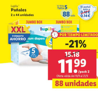 Lidl Lupilu Pañales oferta