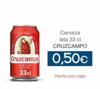 SPAR Lanzarote Cerveza lata 33 cl. Cruzcampo oferta
