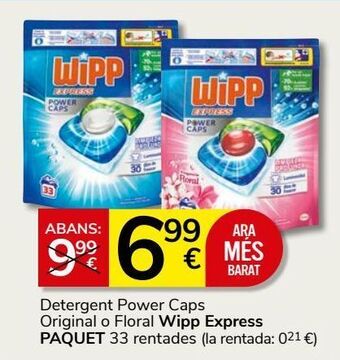 Consum Detergente wipp express oferta