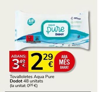Consum Toallitas húmedas para bebé dodot oferta