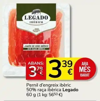 Consum Jamón ibérico legado oferta