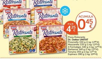 Consum Pizza dr oetker oferta