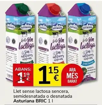 Consum Leche sin lactosa asturiana oferta