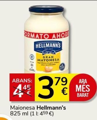 Consum Mayonesa hellmann's oferta