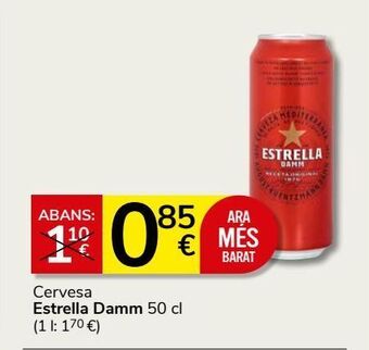 Consum Cerveza estrella damm oferta