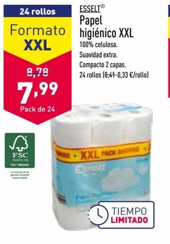 ALDI Esselt Papel Higiénico XXL oferta